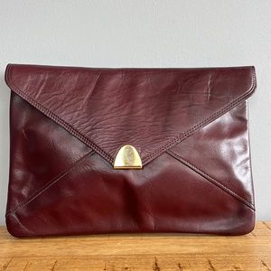 Vintage Maroon Clutch